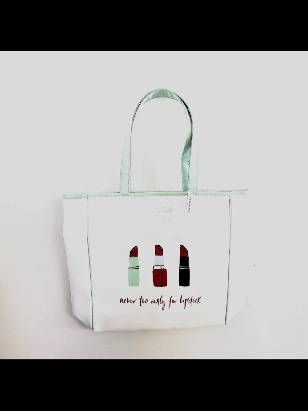Clinique x Kate Spade collaboration tote bag NWT